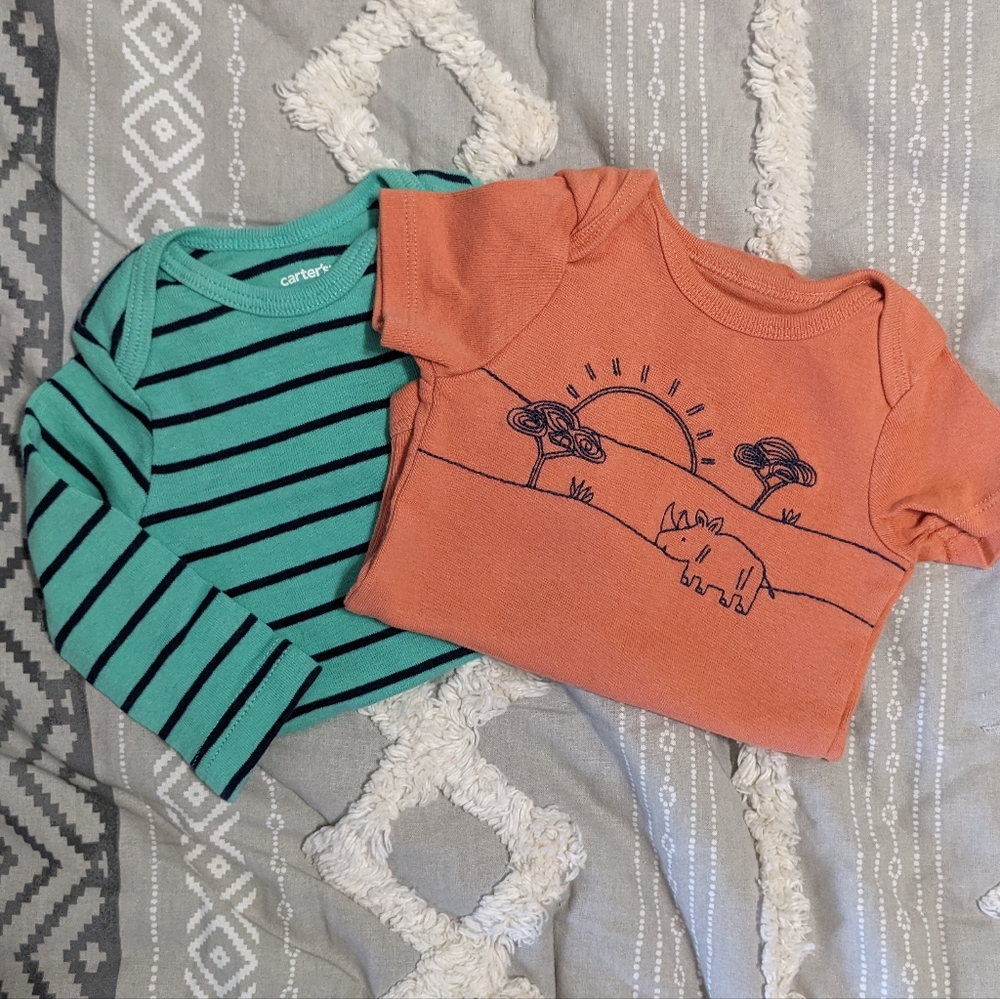 2 Just One You By Carter's Onesies Size 3 Months